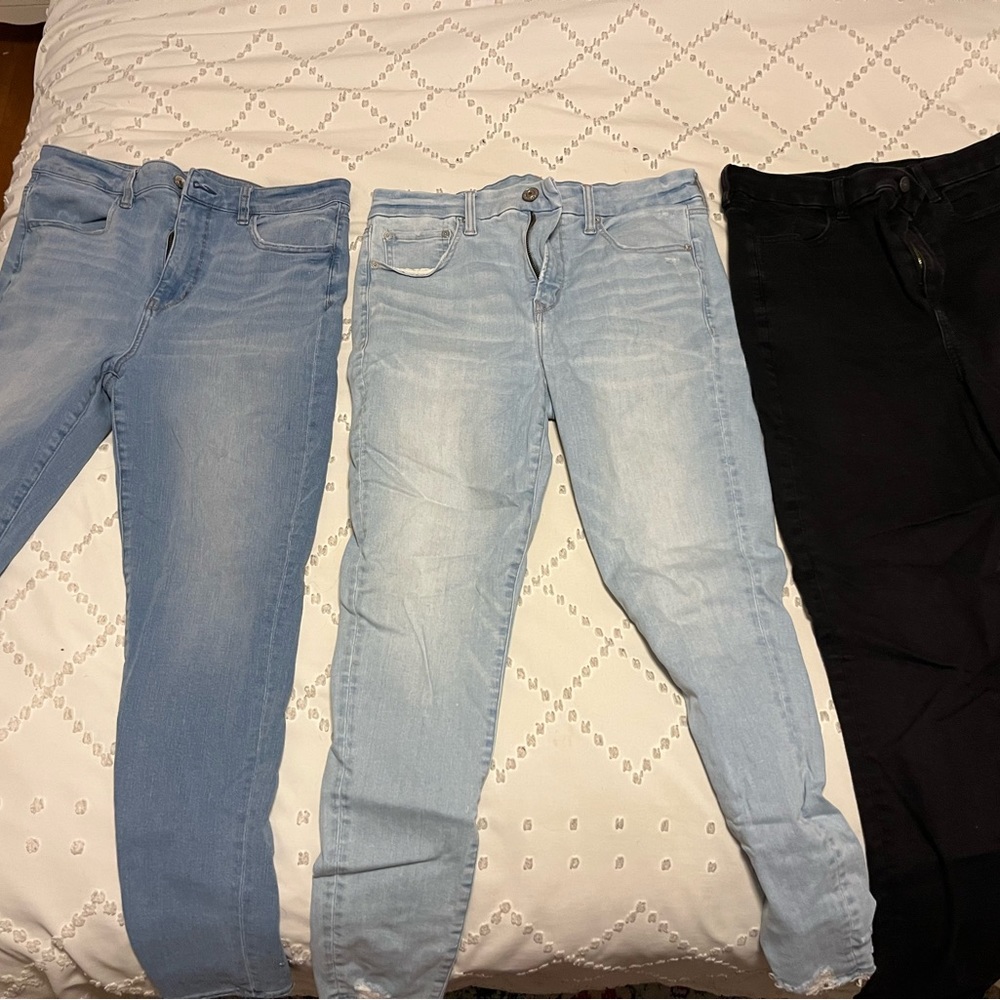 Lot of 3 American Eagle Jeans size 12 regular